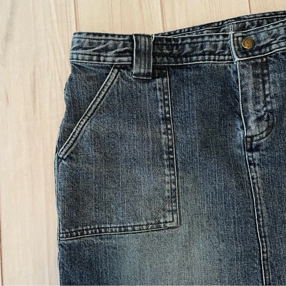 y2k Columbia XCO Denim Skirt Women’s 6 Blue Outdoor Hiking Cabin Classic Active - Picture 2 of 15